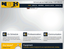 Tablet Screenshot of noxtransport.com